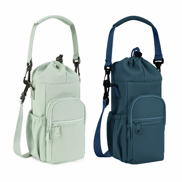 Insulated Water Bottle Bag Holder 40oz Crossbody for Thermos Neoprene Mug Vacuum Cup with Strap Pouch Protective Carrier Cover