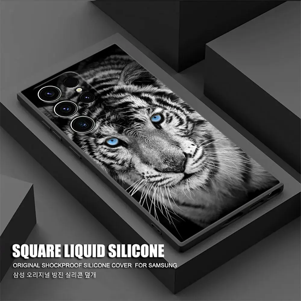 핸드폰케이스 늑대 사자 호랑이 동물 귀여운 S25 울트라 케이스 갤럭시 S24 S23 S20 S21 FE S22 S10 플러스 5G  소프트 폰 커버-모바일 11번가