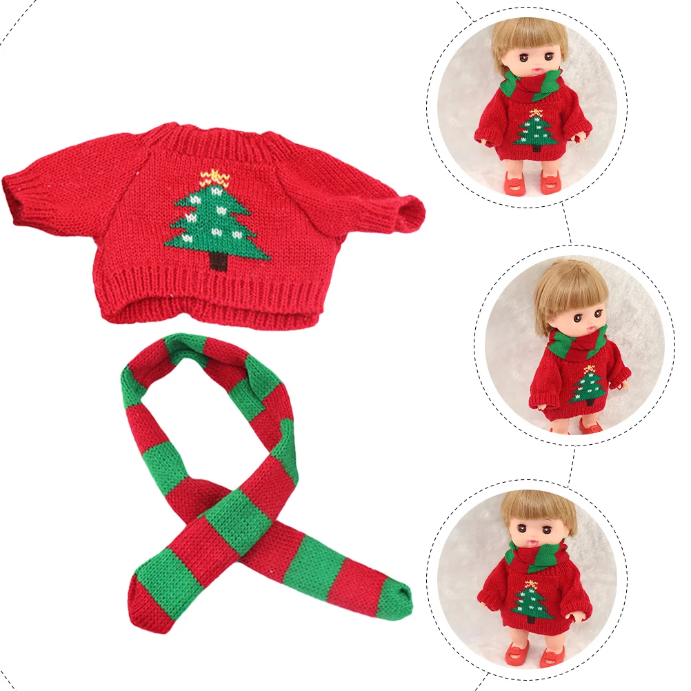 1 Set of Lovely Kidcore Clothes Wear-resistant Sweater Replaceable Mini Kidcore Clothes Mini House Supply