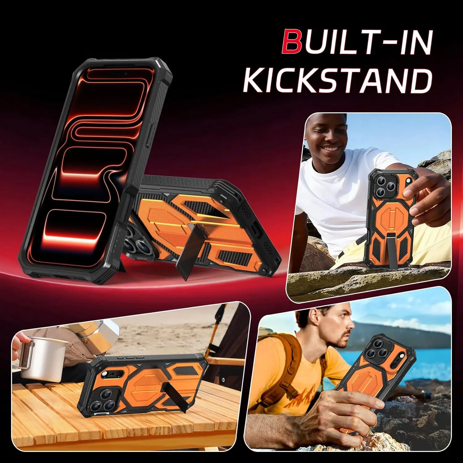 Magnetic Military Grade Shockproof Protective Phone Case