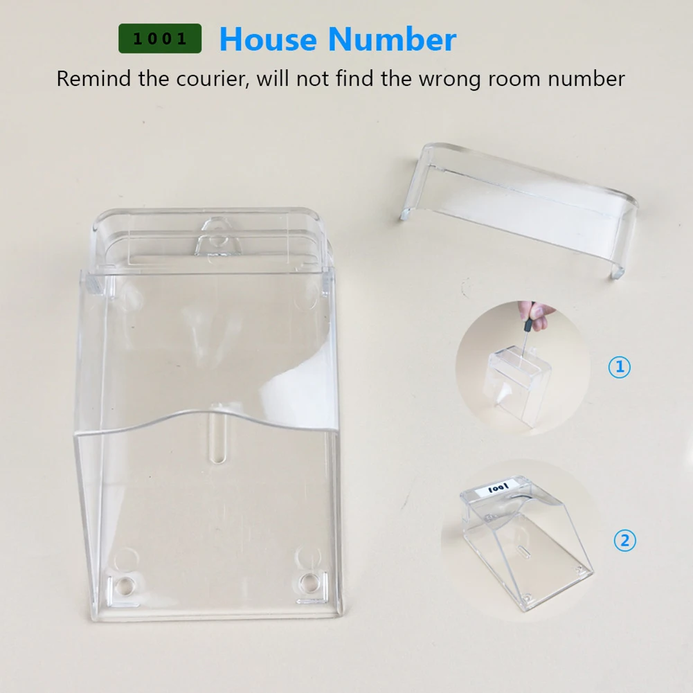 Waterproof Outdoor Transparent Cover for Wireless Doorbell Home Door Bell Ring wireless doorbell cover