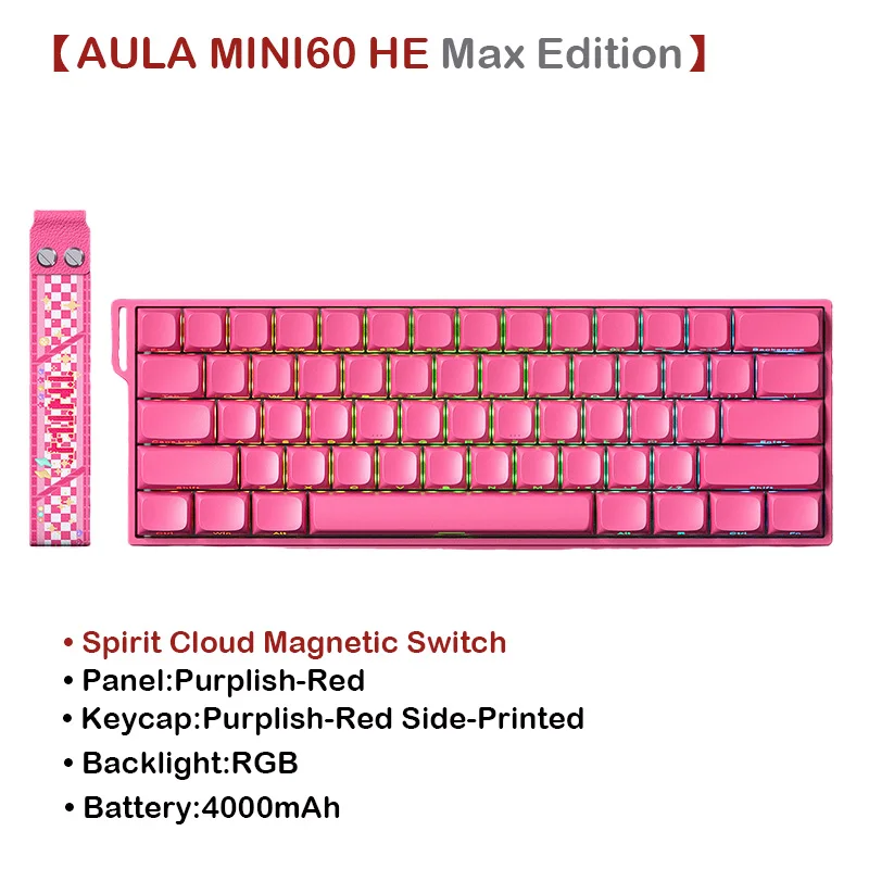 ตัวเลือกสินค้า คีย์บอร์ดเกมมิ่ง Mini60 ทนทาน แม่นยำ 3 โหมดเชื่อมต่อ