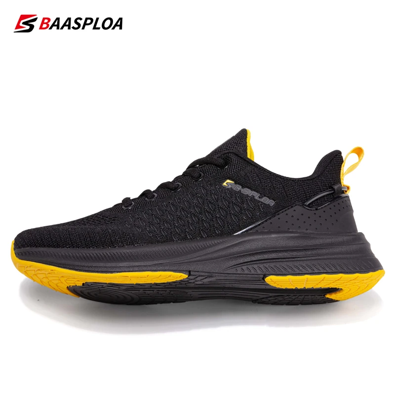 Men's Running Shoes New Fashion Lightweight Mesh Breathable Walking Shoes Outdoor Casual Lace-Up Sports