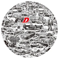 10/30/75PCS Initial D Anime Stickers Cartoon Kids DIY Funny Decals Gift DIY Suitcase Phone Skateboard Fridge Helmet Cool Toys 2