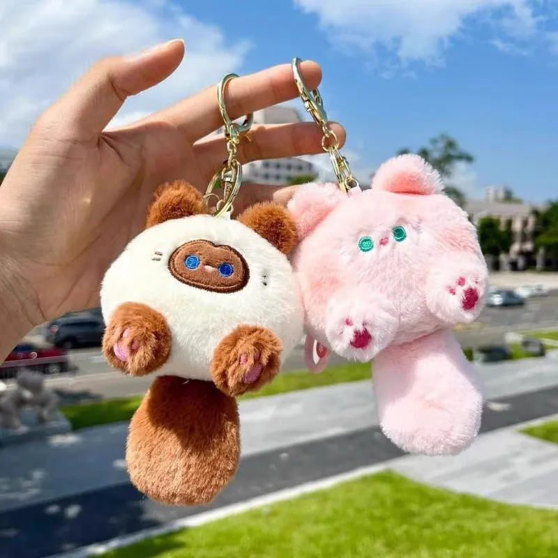 Cartoon Cat Doll Plush Pendant Creative Hangings Ornament Cute Key Pendant Bag Accessories Bag Pendant Car Keys Accessories 2