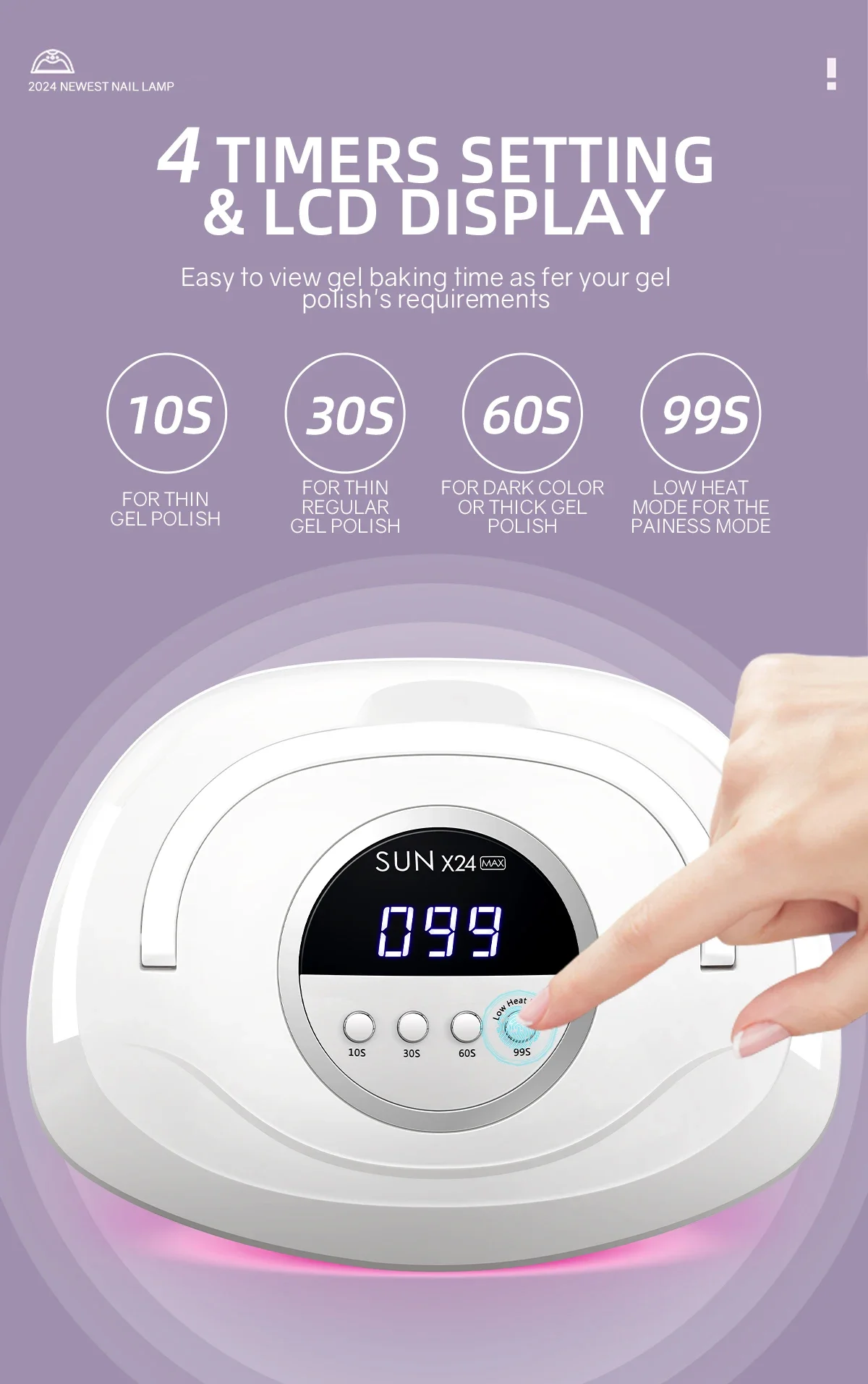 Description Picture 4 of item380W UV LED Lamp for Nail  84 LEDs Nail Dryer with Auto Sensor Quick-drying Manicure Lamp for Home Salon Nail Art Equipment
