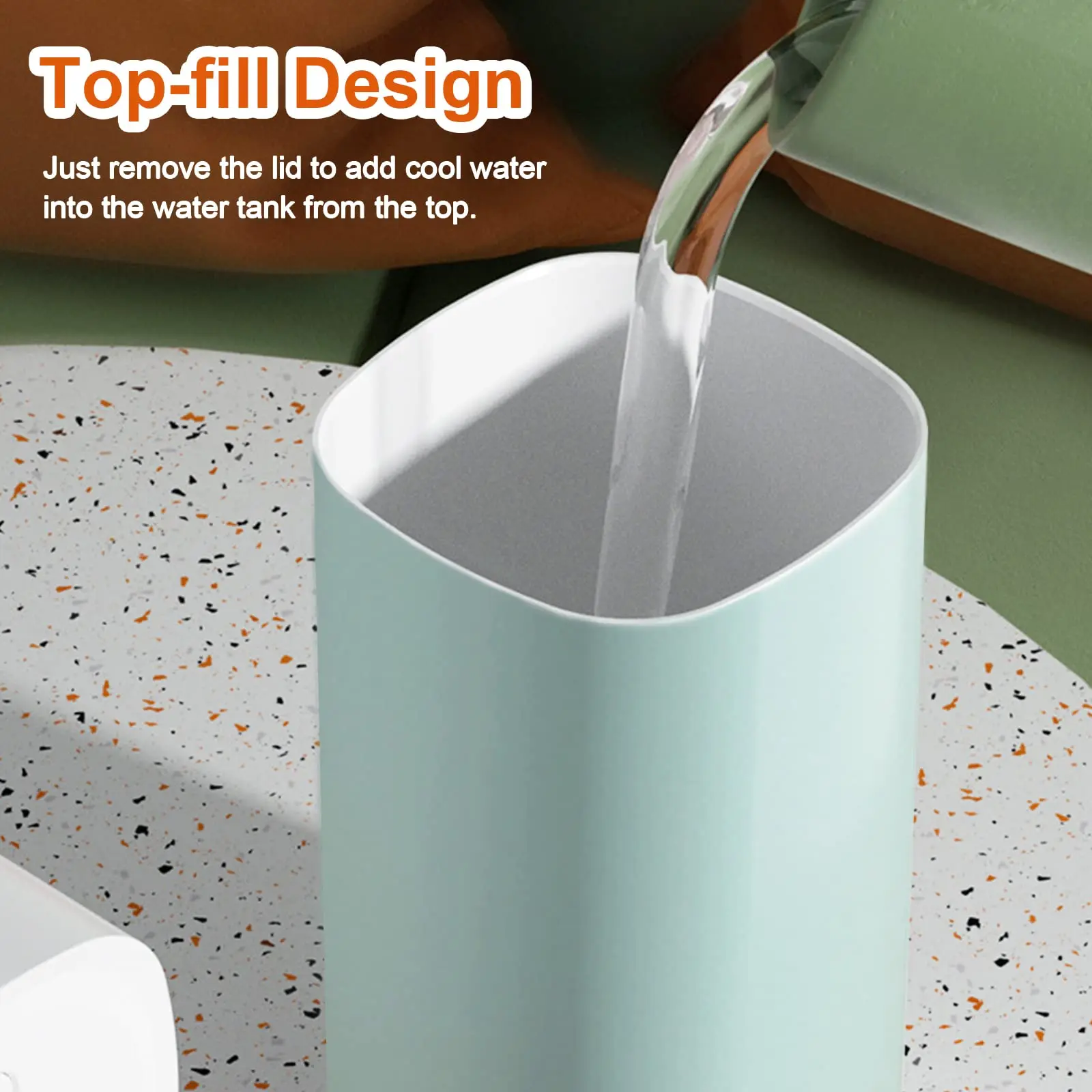 USB Double Spray Humidifier Small Household Mute Large Fog Volume Desktop Car Carrying 600ml Mini Humidifier for Bedroom