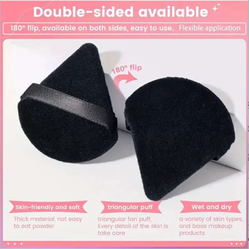 Makeup Tool Loose 5 Pcs Powder Puff Face Soft Triangle Powder Body Powder Makeup Sponges Blender Contouring Under Eyes Corner