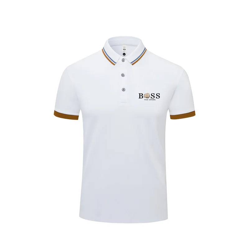 

2024 New Summer Men's Shirt Short Sleeve Tops Tees Anti-pillin Fashion Casual Business Slim Fit Lapel Polo T Shirt for Men