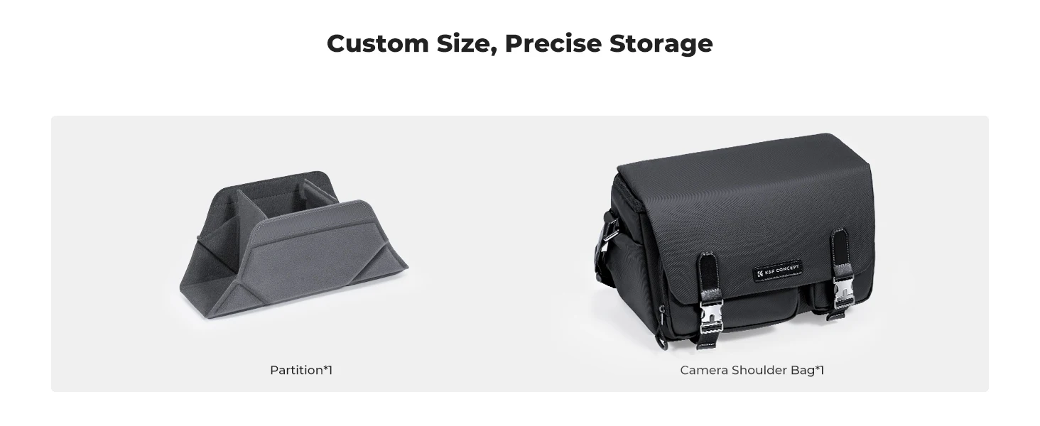 5F Concept Zipper Buckle Sling Travel Photography Shoulder Bag For Sony DSLR SLR Camera Accessories Tripod Holder_voghion.com
