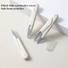 1 PC U-shaped Household Scissors Round Head with Cap Spring Household Sewing Stainless Steel Thread Scissors Sewing Scissors 3