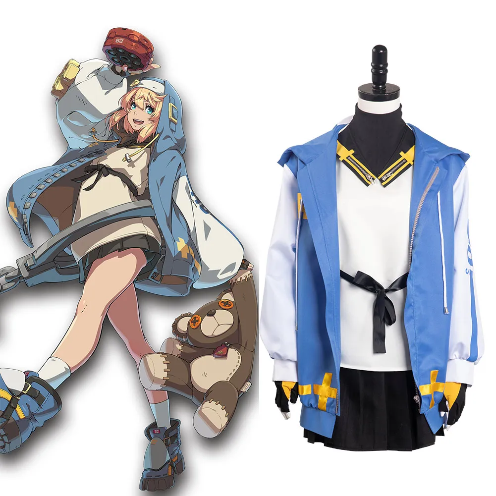 

Guilty Cos Gear Strive Bridget Cosplay Women Costume Roleplay Fantasia Halloween Carnival Female Disguise Role Playing