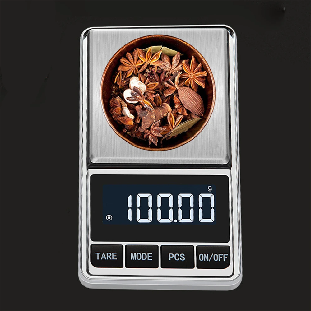 

0.01g Electronic Digital Scale Portable Mini Scale Precision Professional Pocket Scale Milligram 500/200G Calibration Weights