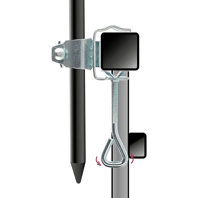 Hordozható Esernyő Tartó Kerti Udvari Parasol Állvány Klip Kültéri Teraszos Strand Bilincs Stabil Rögzített Konzol Napsósákhoz - Image 6