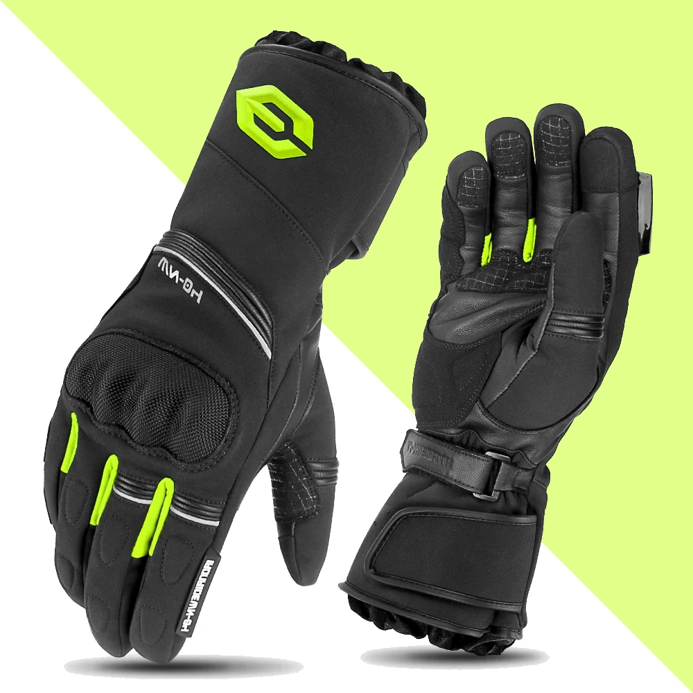 

100% waterproof Motorcycle Gloves Four Seasons Gloves Windbreak Motorcycle Racing Gloves Palm Anti-slip Guantes Moto Anti-fall