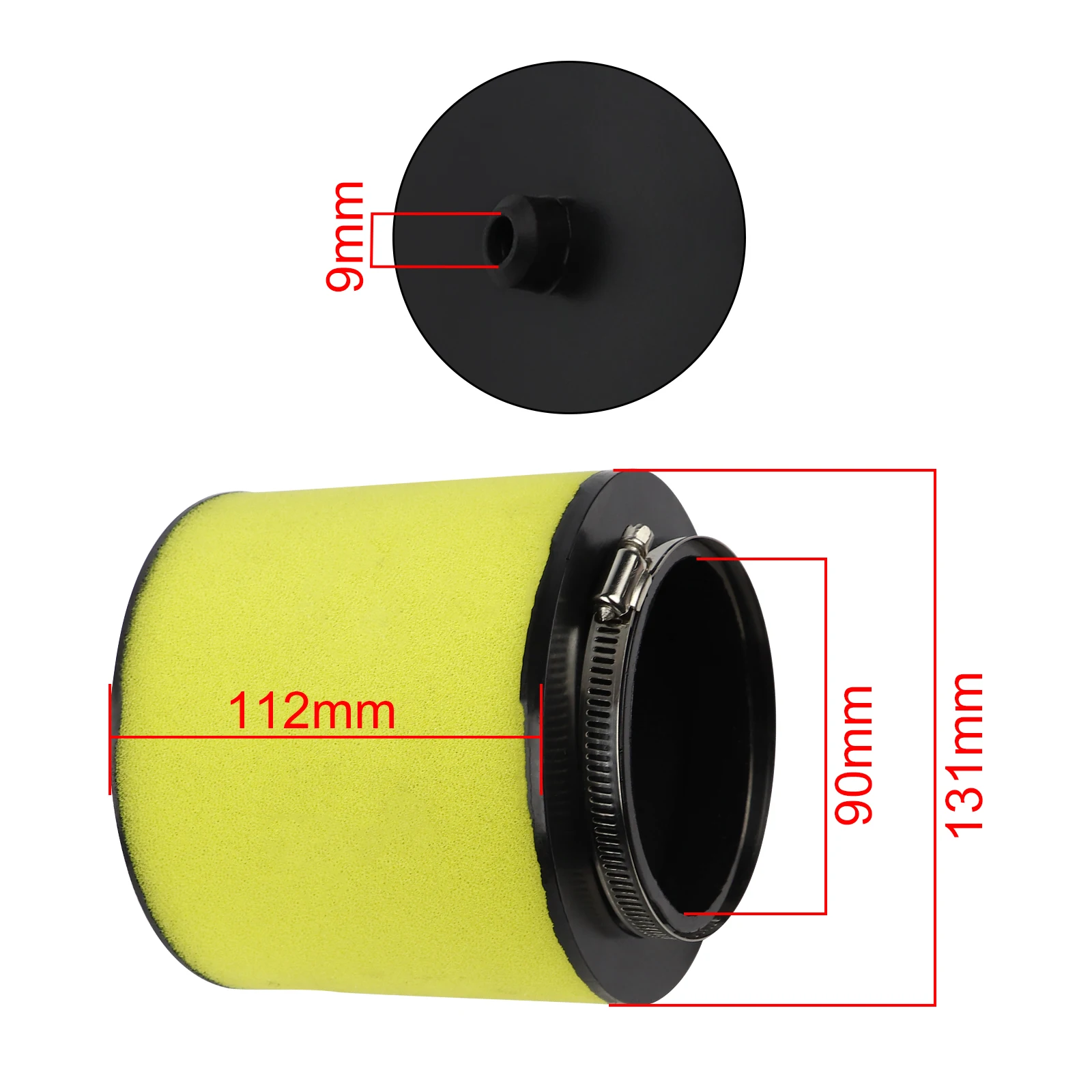 Air Filter for Honda TRX250 TRX420 TRX520 TRX650 Sportrax 400 TRX400EX Foreman 500 TRX500 Quad Bikes ATV Parts 17254-HP0-A00 air filter motorcycle air filter air filter cleaner motocross air filter