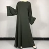 15 Colors Basic Plain Nida Abaya With Free Belt High Quality Muslim Women Modest Simple Dress EID Ramadan Islamic Clothing