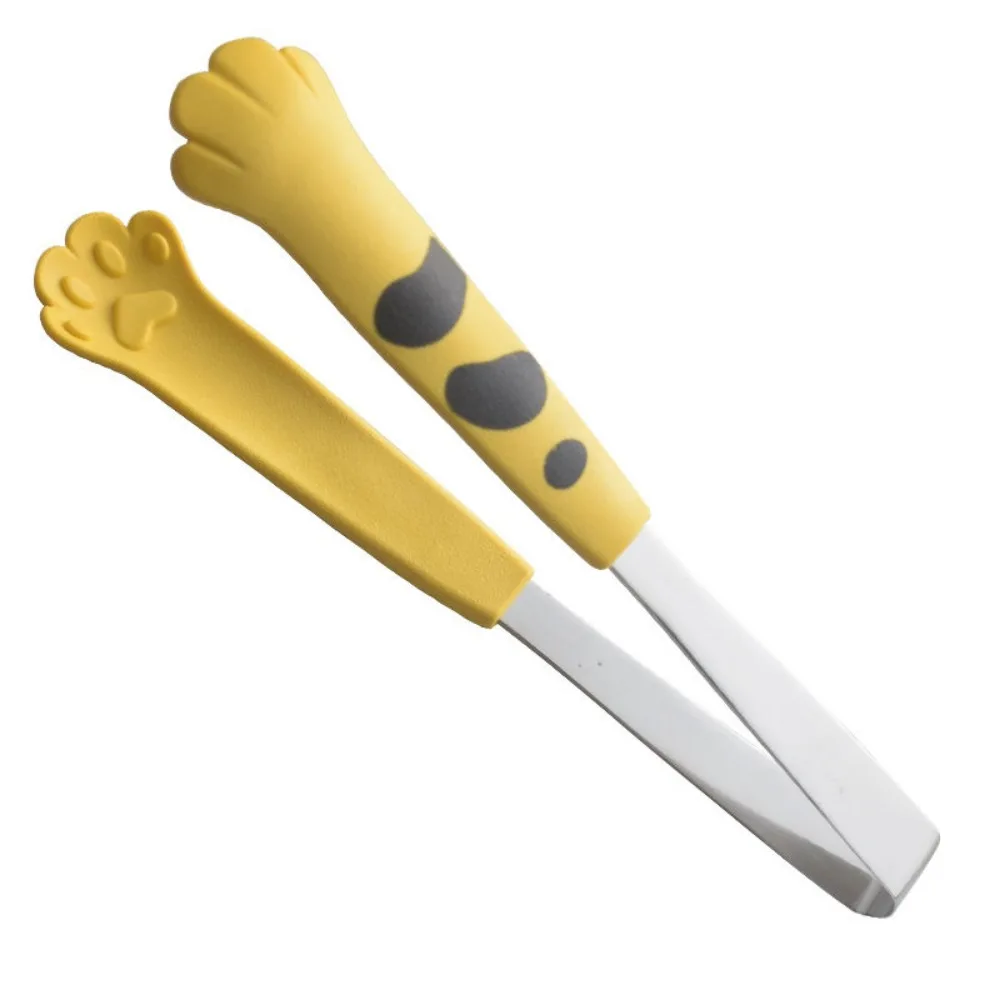 Japanese-style Cute Cat's Paw Stainless Steel Food Clip,Cheap Handling Stock Baking, Ramen Noodle Wrap,Dessert Tools,Barbecue
