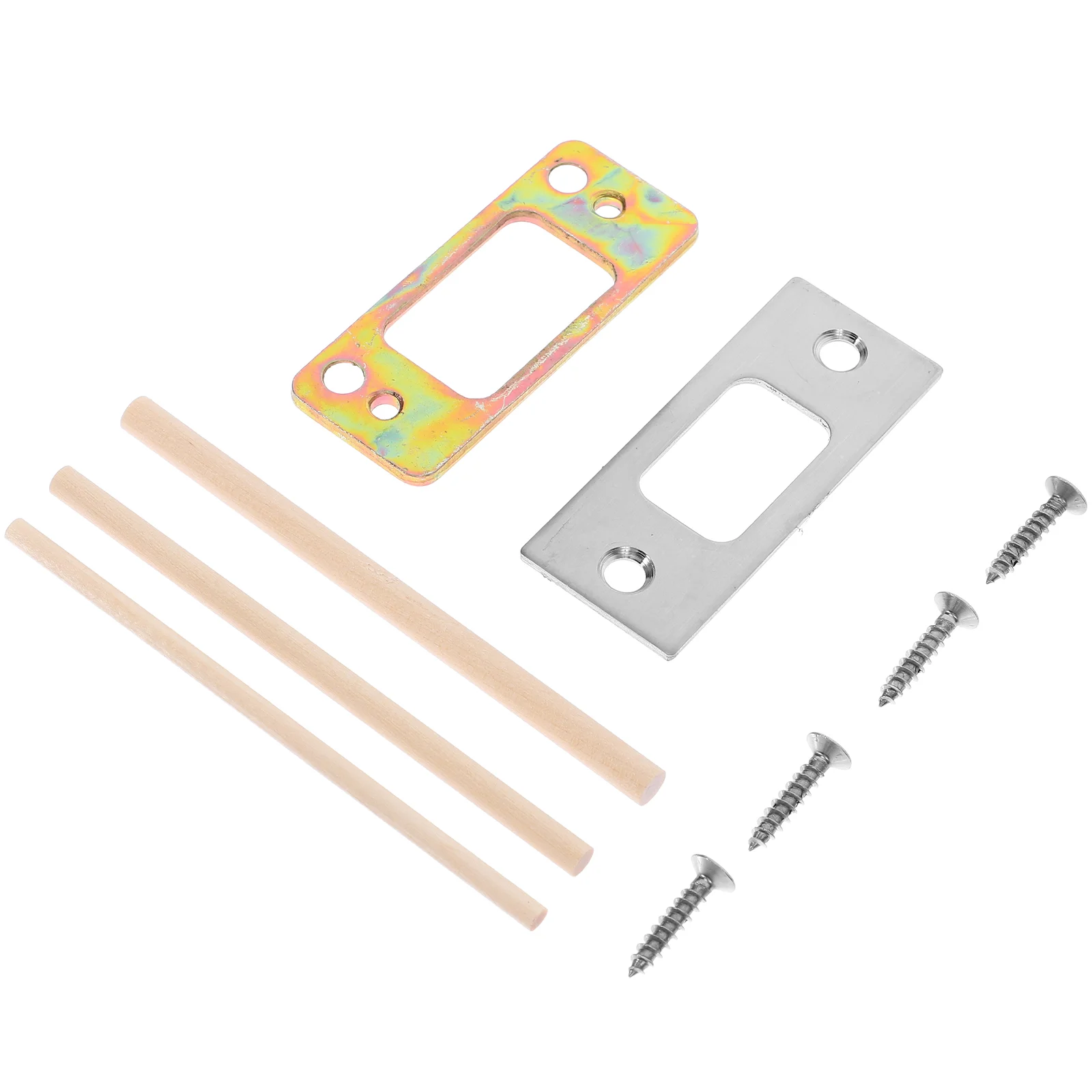 Guide Piece Gate Lock Door Locks Front Reinforcement Wood Security Strike Plate