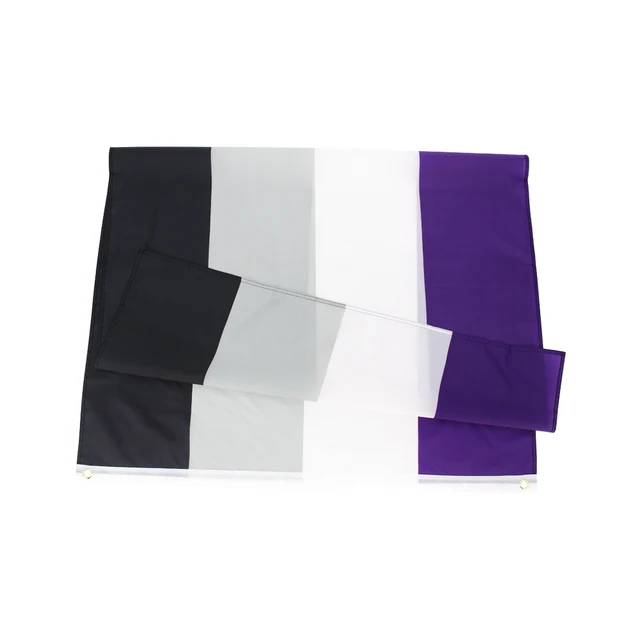 90X150Cm Lgbt Qia Ace Commention Nem Szexualitás Asexualitás Asexual Pride Zászló Dekorációhoz - Image 2
