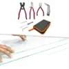 Glass Cutting Tool Set Glass Running Pliers Breaking Pliers Oil Dropper Storage Bag for Mosaic Tiles Mirrors Stained Glass 3
