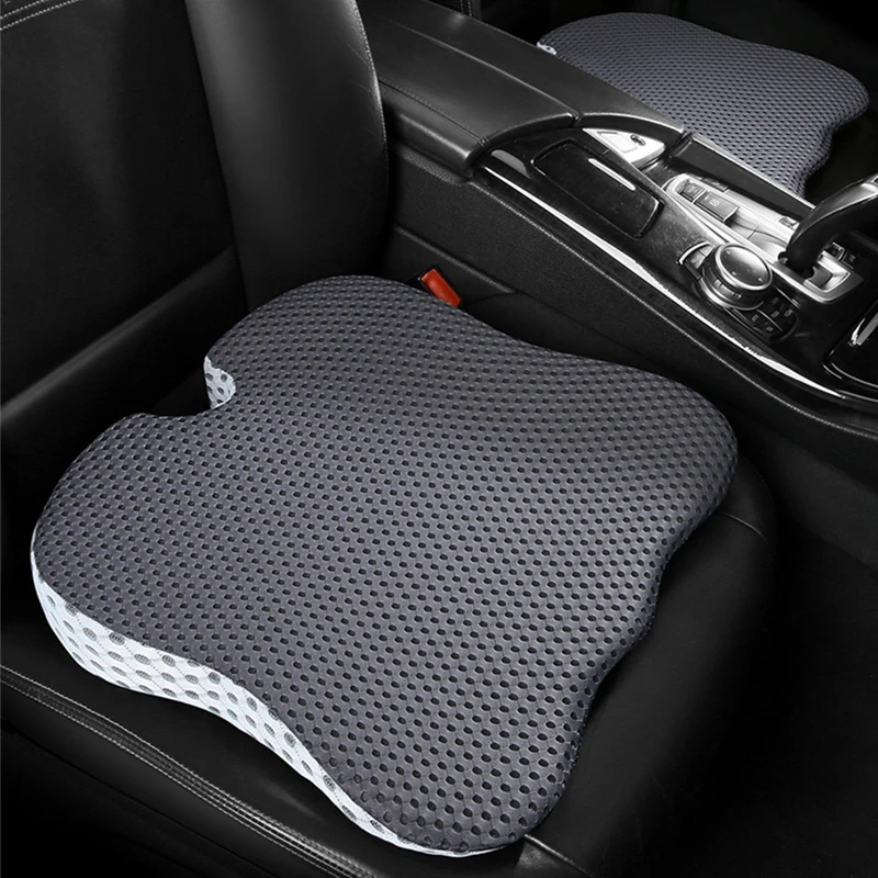 Car Wedge Seat Cushion Car Driver Memory Foam Seat Pad Orthopedic Support and Pain Relief For Office Chair Wheelchairs Home Use