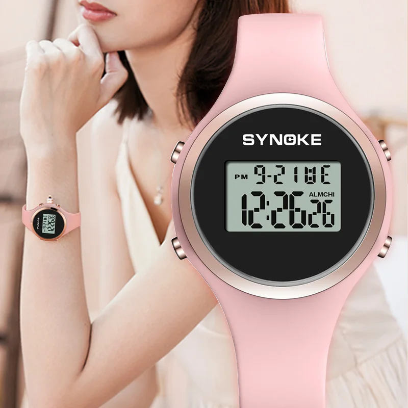 

Fashion Ladies Jelly Watches Digital Sport Watch reloj hombre Silicone bracelet Women Wristwatch 50M Waterproof Led Clocks Gifts