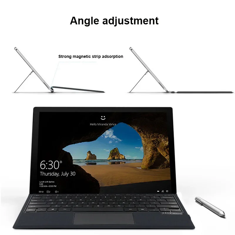 Surface Pro 8 Keyboard Backlight RGB Detachable Wireless with Trackpad for Surface Pro 8 13 inch