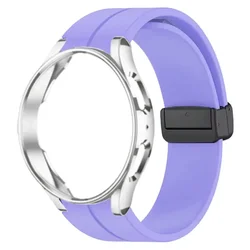 Premium Silicone Strap with Magnetic Buckle - Universal Fit for Watch 5 Pro 45mm (Lilac)