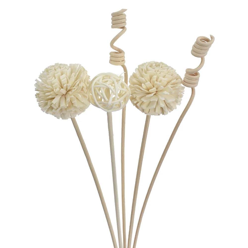 Fragrance Diffuser Refill Stick DIY 6PCS/8PCS/9PCS Artificial Flower Rattan Reed Fragrance Aroma Diffuser Refill Stick Floral