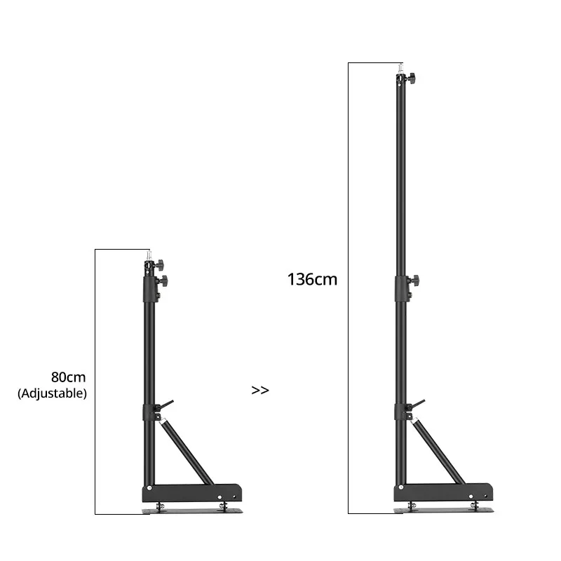 80cm-136cm Triangle Wall Mounting Boom Arm Light Stand Photography Studio Video Strobe Flash Lighting light stand photographic light stand