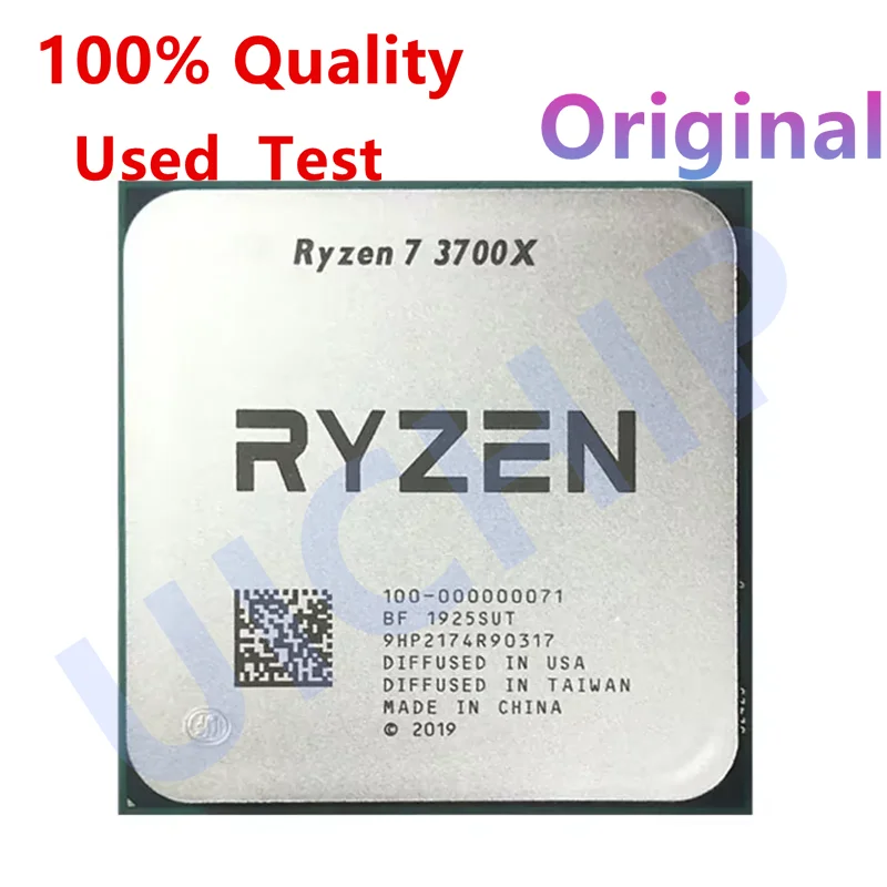 Ryzen 7 r7 3700x 3.6ghz 8 ליבה מעבד מעבד 16 חוט 6w 7nm l3 = 32 מ 100-000000071 lga am4
