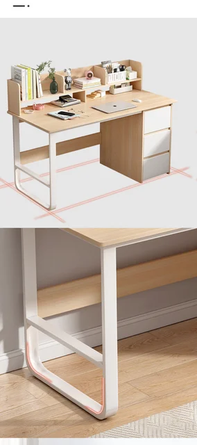 Escritorios de madera modernos para ordenador, escritorio para el hogar,  pequeño apartamento, mesas de estudio rectangulares simples, muebles de  oficina - AliExpress