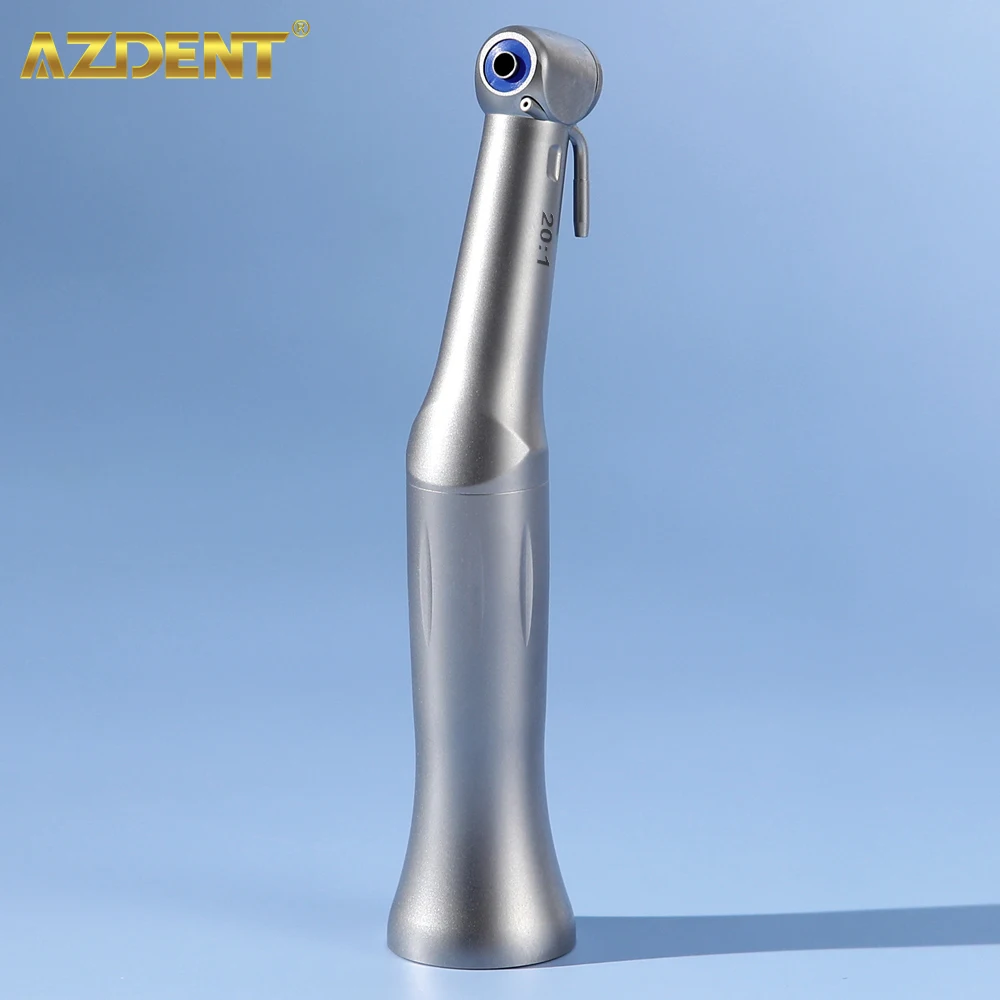 

AZDENT Dental Implant Contra Angle Reduction 20:1 Low Speed Handpiece Button Chuck 2023 New Dentistry Equipments Tools