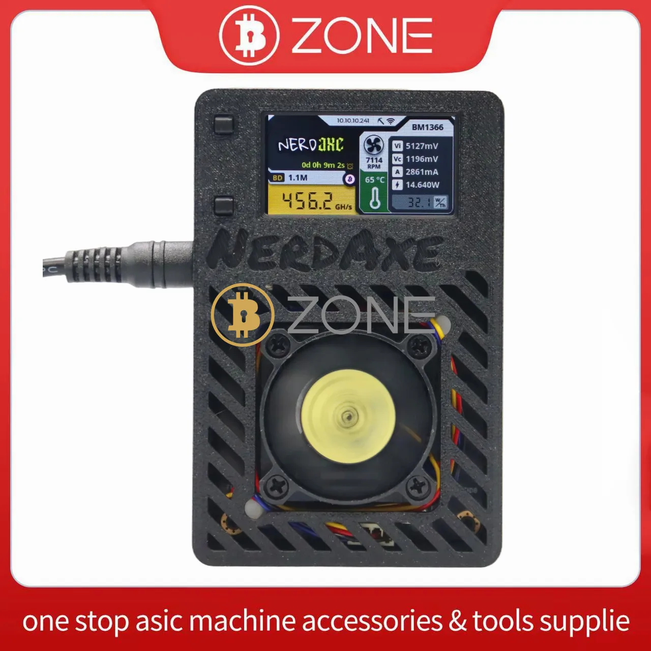 NERDAXE ULTRA, Bitcoin Miner 500G S 12W Ultra Low Noise Mini Home Use Solo Asic Miner • Community Fork of Bitaxe