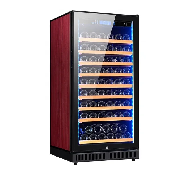 Compressor Cooling System 50 Bottle Wine Cooler and Beverage Center Counter Top 50 Inch High with Wine Glass Rack Chiller