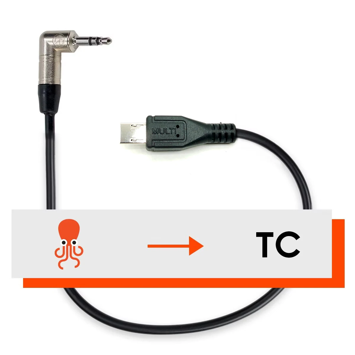 Tiecode-tentacle sync tiecode発電機ケーブル、3.5mm trsからマルチ