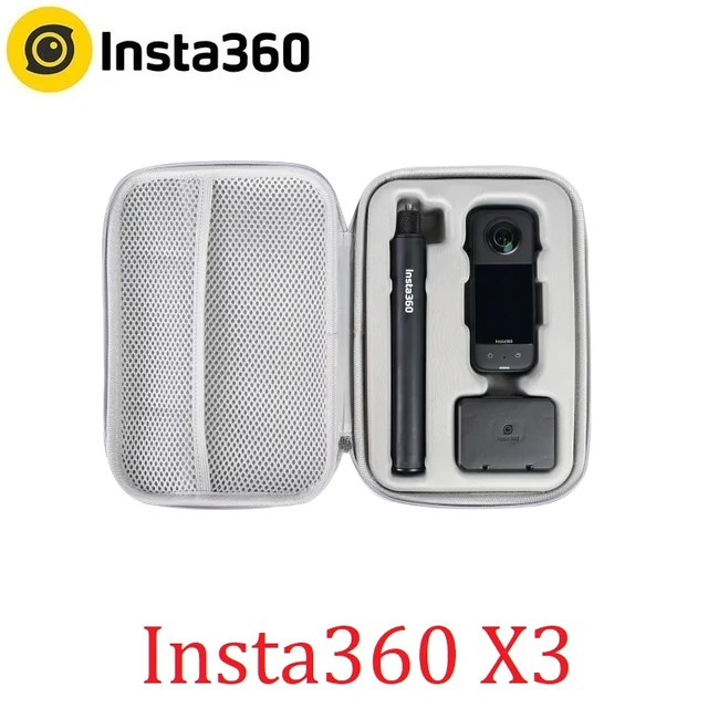 Insta360 X3 protectores de lentes, batería, funda de buceo, estuche de  transporte, palo de Selfie Invisible, accesorios originales para Insta 360  X3 - AliExpress