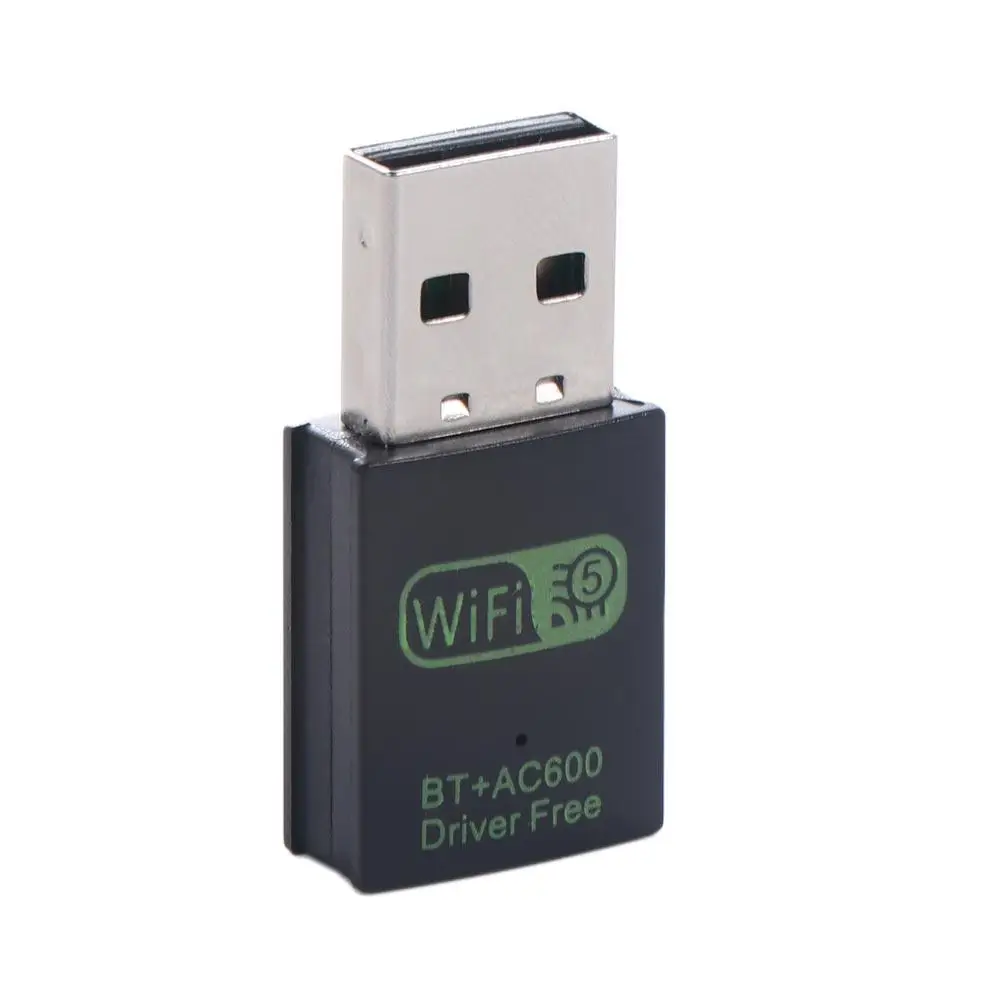 와이파이 네트워크 어댑터 BT+AC600 WLAN 동글 WiFi 수신기 600M WLAN 동글 무선 듀얼 밴드 WiFi 수신기