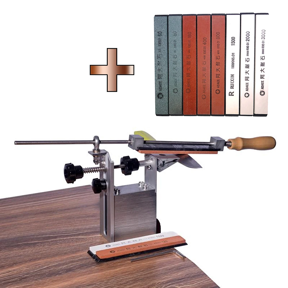 Nuovo Aggiornamento Del Sistema Di Affilatura Dei Coltelli Rotante 360 Professional Kitchen Pro Lansky Apex Afilador 3Pcs Whetstone