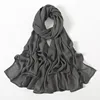 Nouveau Hijabs musulmans pour femmes écharpe mince châles unis Femme Musulman doux Viscose rayonne foulard islamique Turban bandeau 190x85 cm