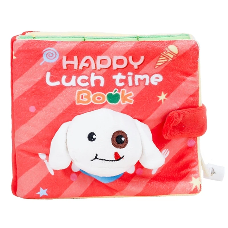 

Dog Plush Toy Book Small Breeds Snuffle Toy for Dog Sniffing Indoor Puzzle DXAF