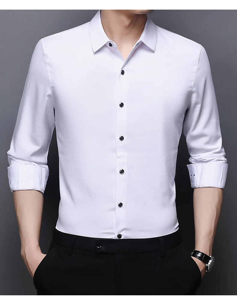 short sleeve button up Top Quality New Fashion Brand  Slim Fit Mens Fashion Dress Shirts Formal Long Sleeve Solid Color Casual Korean Dress Clothes designer short sleeve shirts