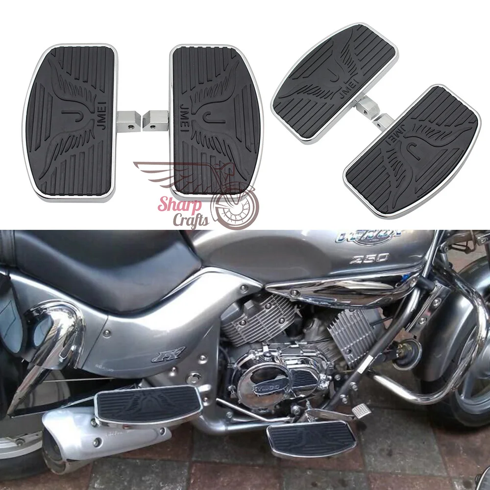 Adjustable Front Footrests For Honda Motorcycles - Blue CNC Aluminum Foot Pegs
