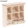 1Pcs 1/12 Miniature Closet Hanging Cabinet Shelf Model Dollhouse Furniture Decor DIY Toys 1