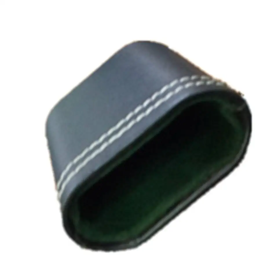 Lot Gobelets Dés 10 Gobelets à Dés Cuir PU - Double Fond Rangement Dés Noir Gobelets Cuir PU 11x8x8cm