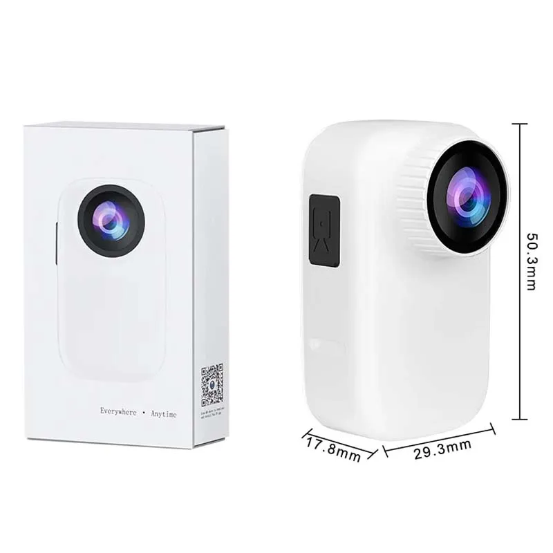 GO3 HD 2K Thumb Action Camera Anti-shake Video Driving Recorder Riding Pocket Body Camera with Magnetic Back Clip Sports Cam 4