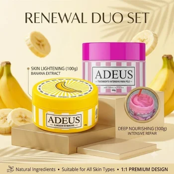 ADEUS Crema Corpo alla Banana, Crema Riscaldante per Massaggi, Estratto Naturale di Piante, Idratazione Profonda, Allevia la Rigidità Muscolare, Crema per la Cura del Corpo