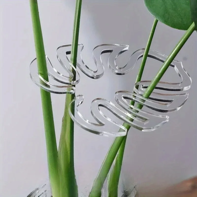 Monstera Shaped Plant Support Easy Installation Decorative Plant Stand Leaf Shape Plants Pole Sturdy Alloy Support Pile Garden