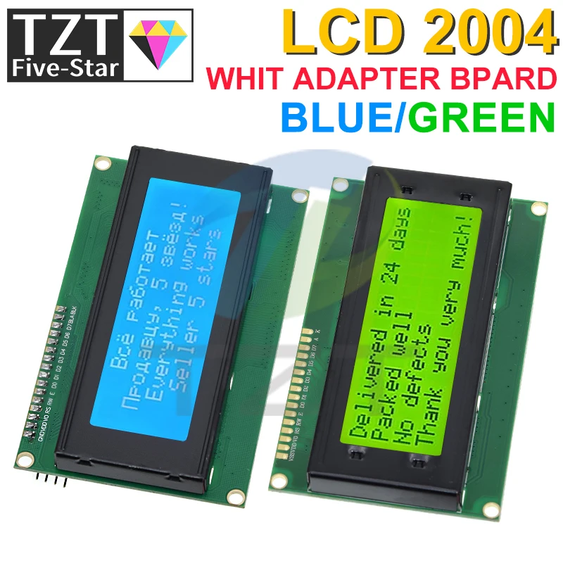 Ƶ̳  ̽  , LCD2004 + I2C 2004,   ׸ ũ, HD44780  LCD /w IIC/I2C, 20x4 2004A